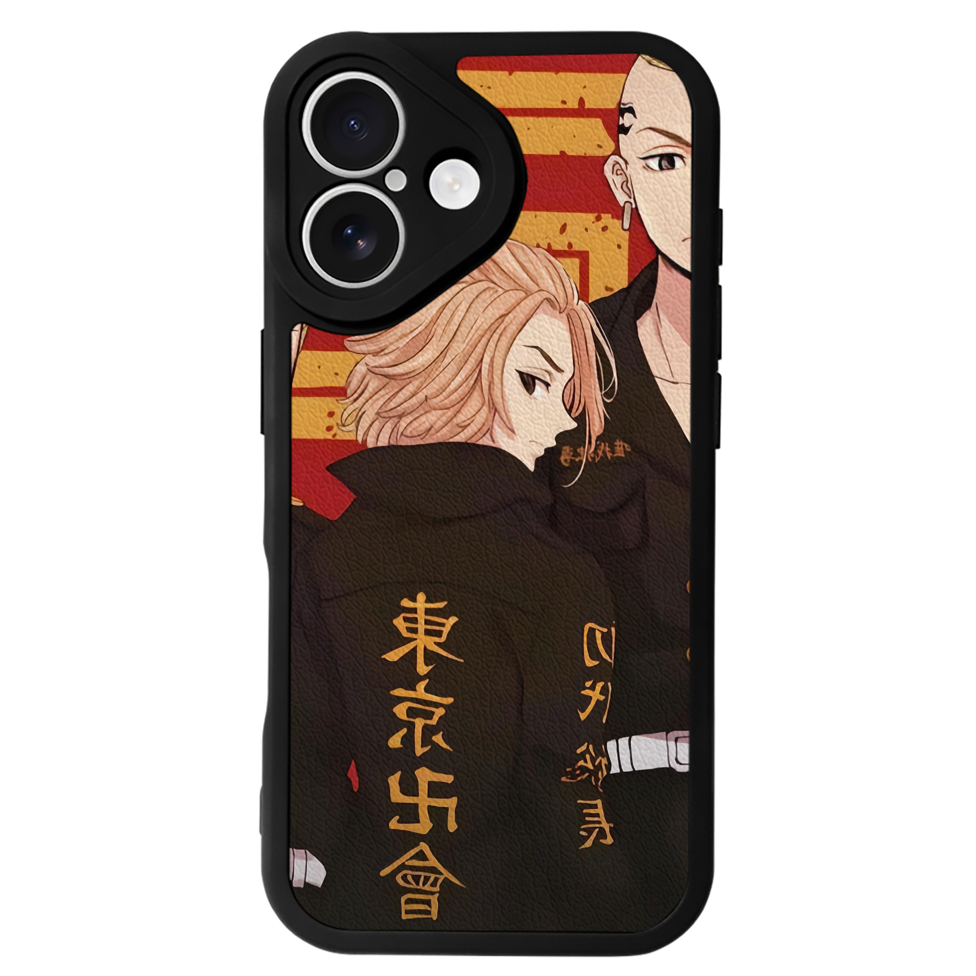 （画像用） 東京リベンジャーズ Tokyo Revengers 【iPhone 16シリーズ対応】シリコンスマホケース（レザー調） 材質：シリコン